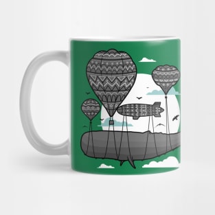 air balloon holding whale Mug